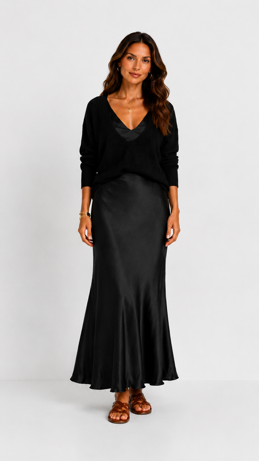 Luna | Vestido Satinado