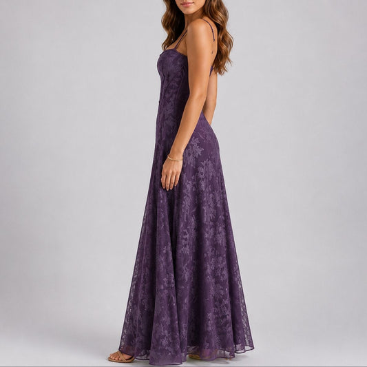 Harper | Vestido Largo de Invierno para Mujer con Corsé y Falda Amplia, Invitada de Boda