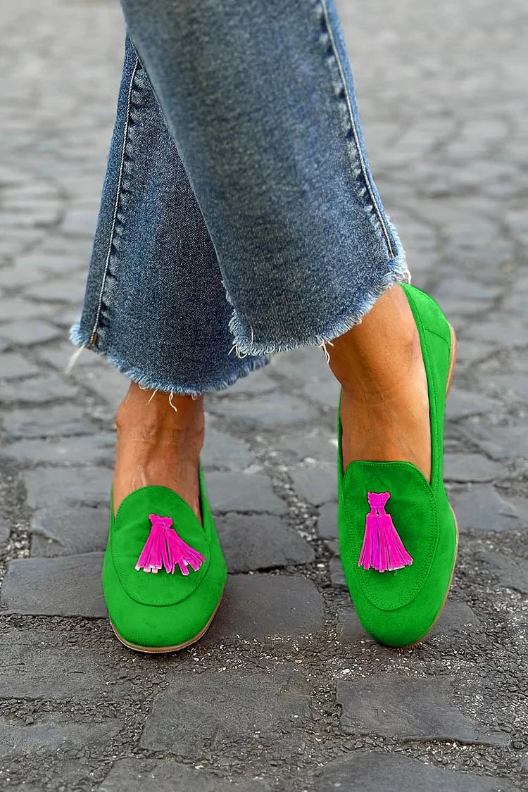 Montserrat | Mocasines con Borla de Color