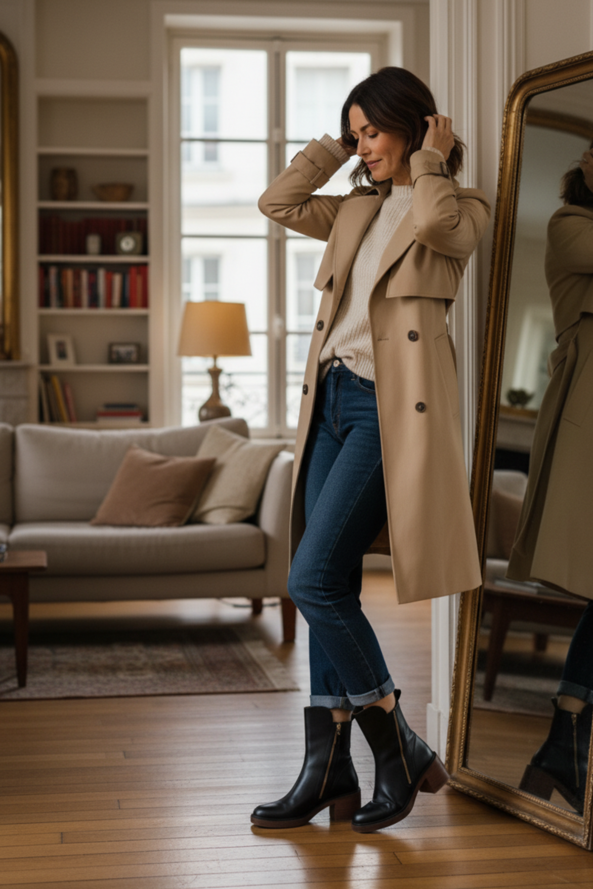 Pernelle | Botas de piel con tacón cuadrado