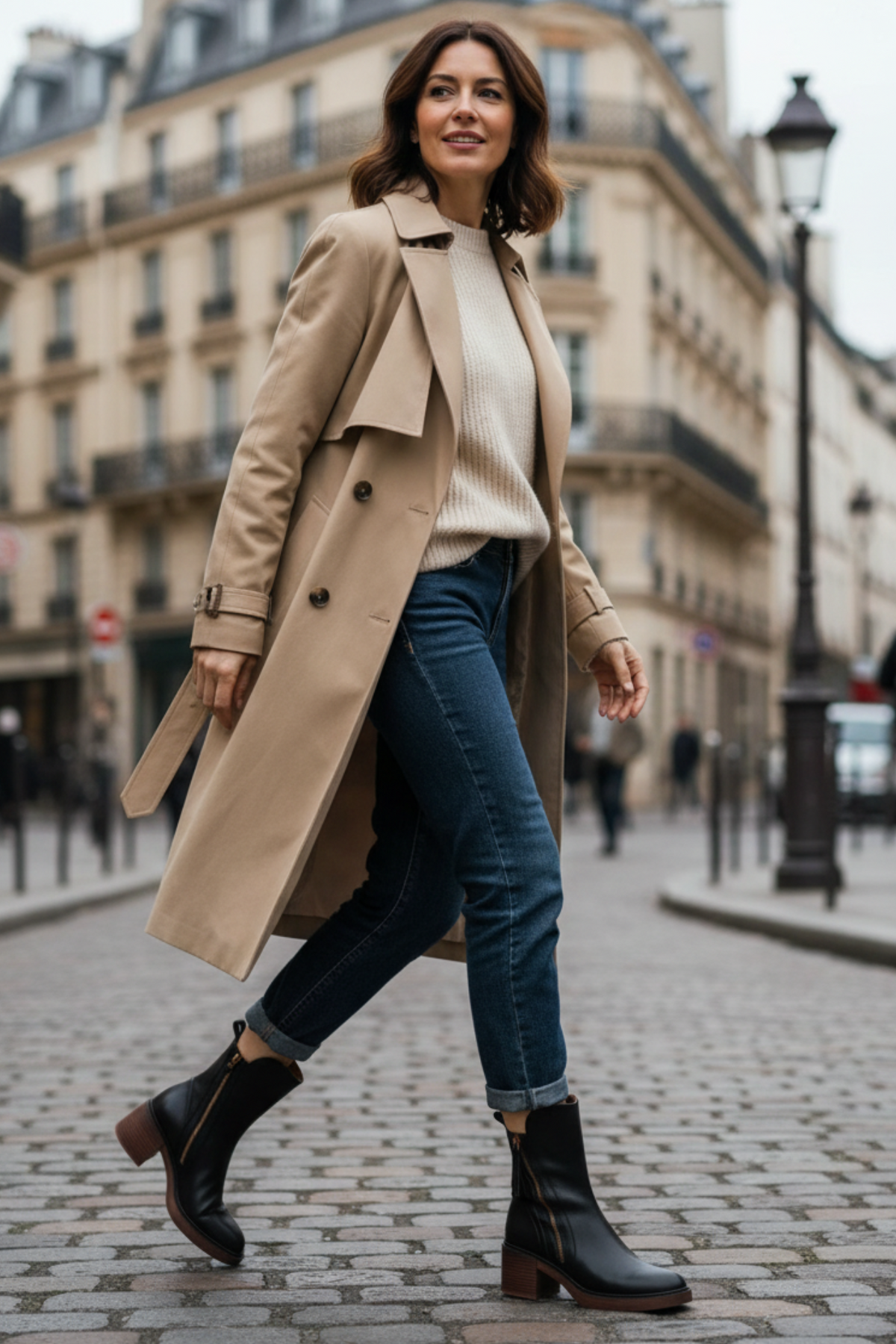 Pernelle | Botas de piel con tacón cuadrado