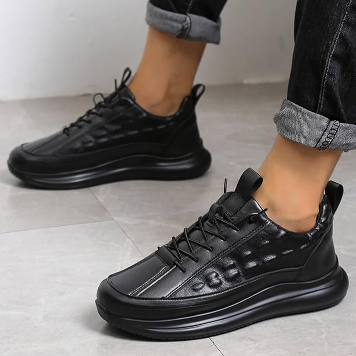 Zapatos casuales para hombre de cuero de vaca con cojín de aire