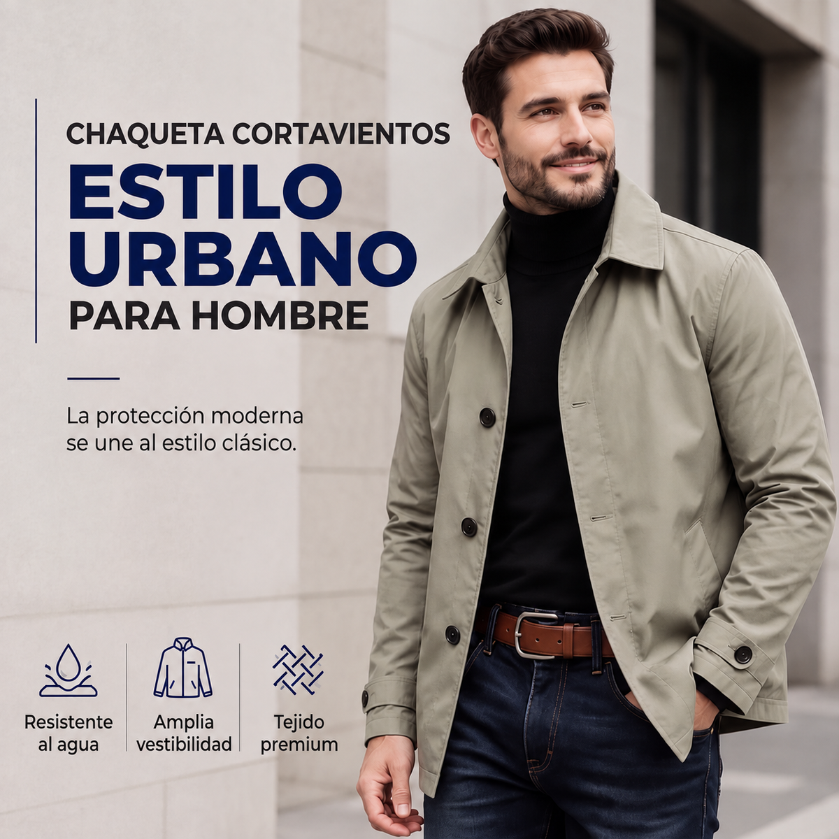 Marcos | Chamarra Cortaviento Técnica