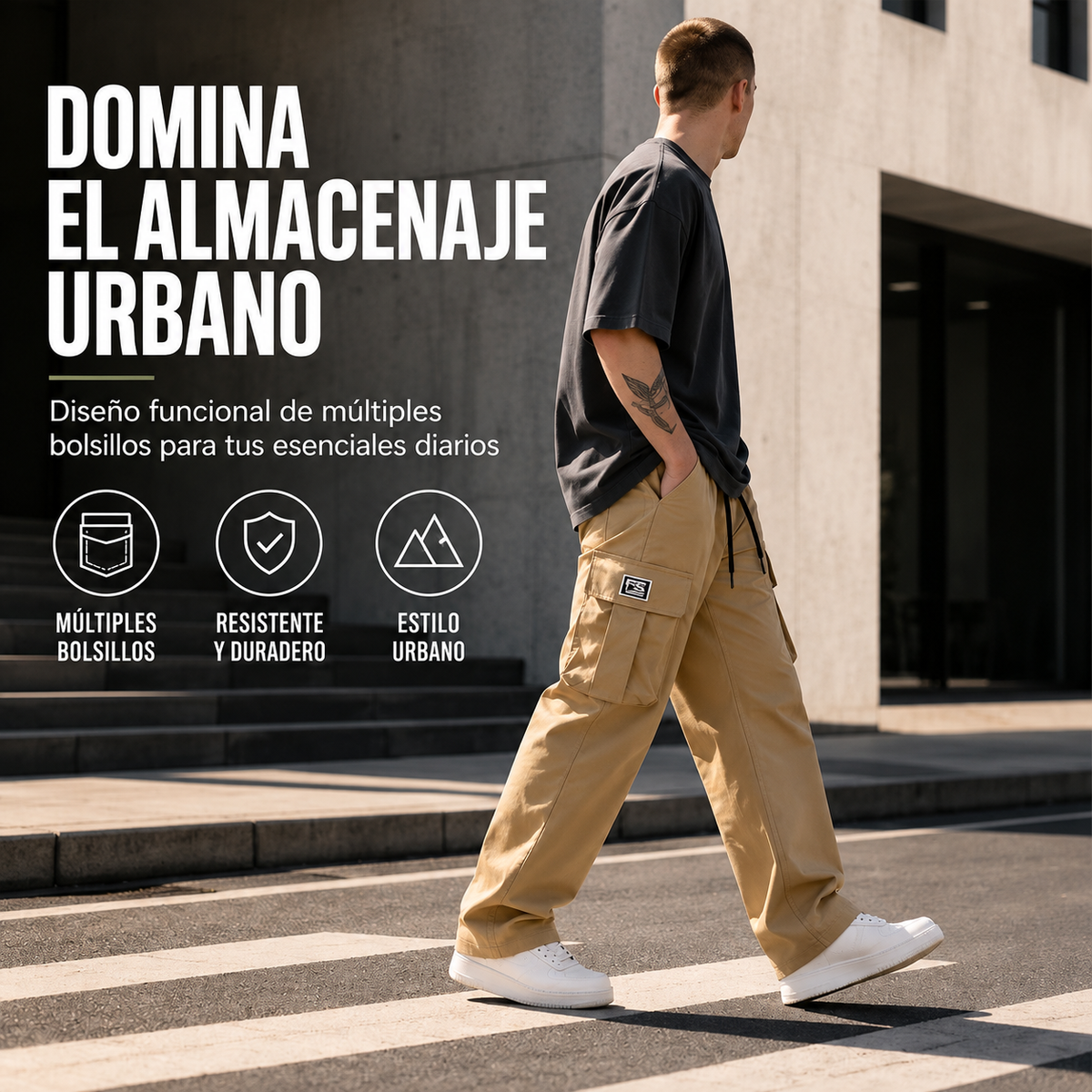 Christian | Pantalón Cargo Urbano