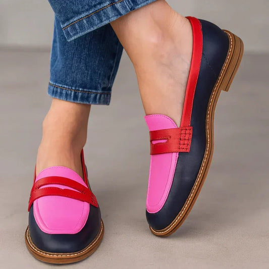 Inmaculada | Mocasines Elegantes de Punta Redonda y Tacón Bajo