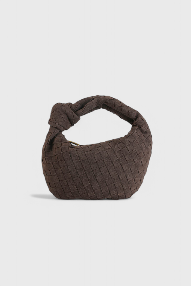 Remi Bolso Mini Woven con Detalle de Nudo