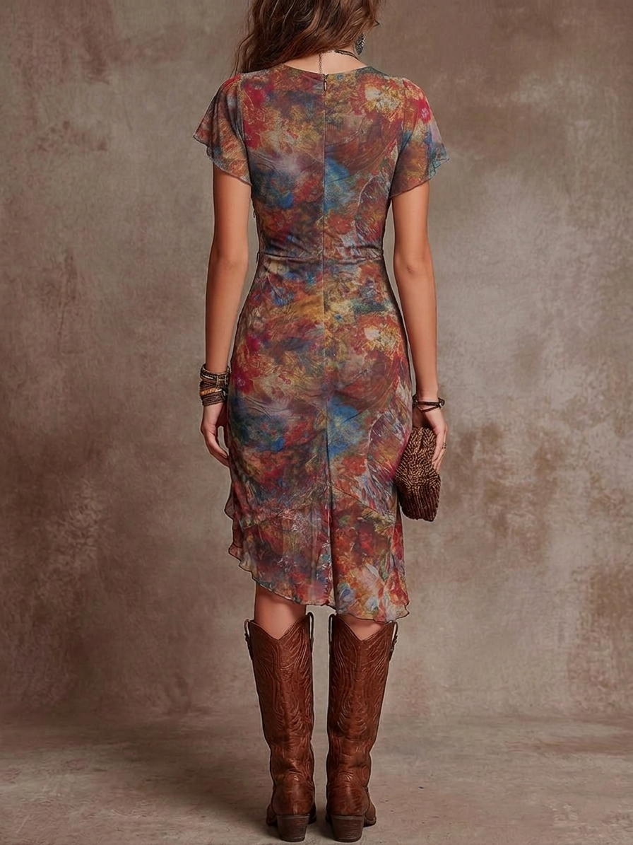 Martina™ | Vestido Boho Artístico