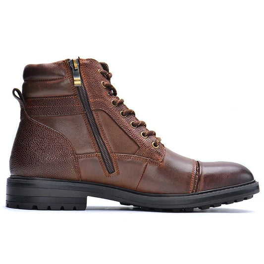 Aitor | Botas de Trabajo Hombre Cuero con Cremallera Lateral