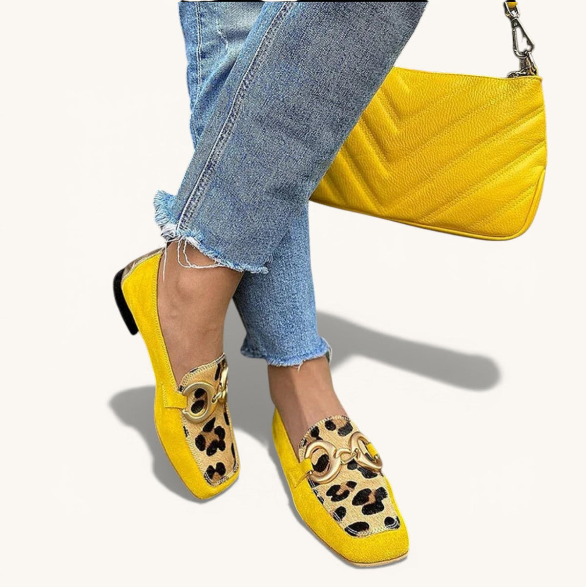 Macarena | Mocasines Cómodos de Animal Print