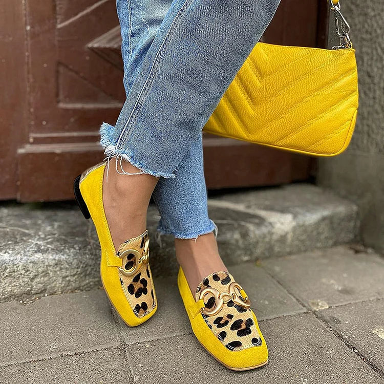 Macarena | Mocasines Cómodos de Animal Print