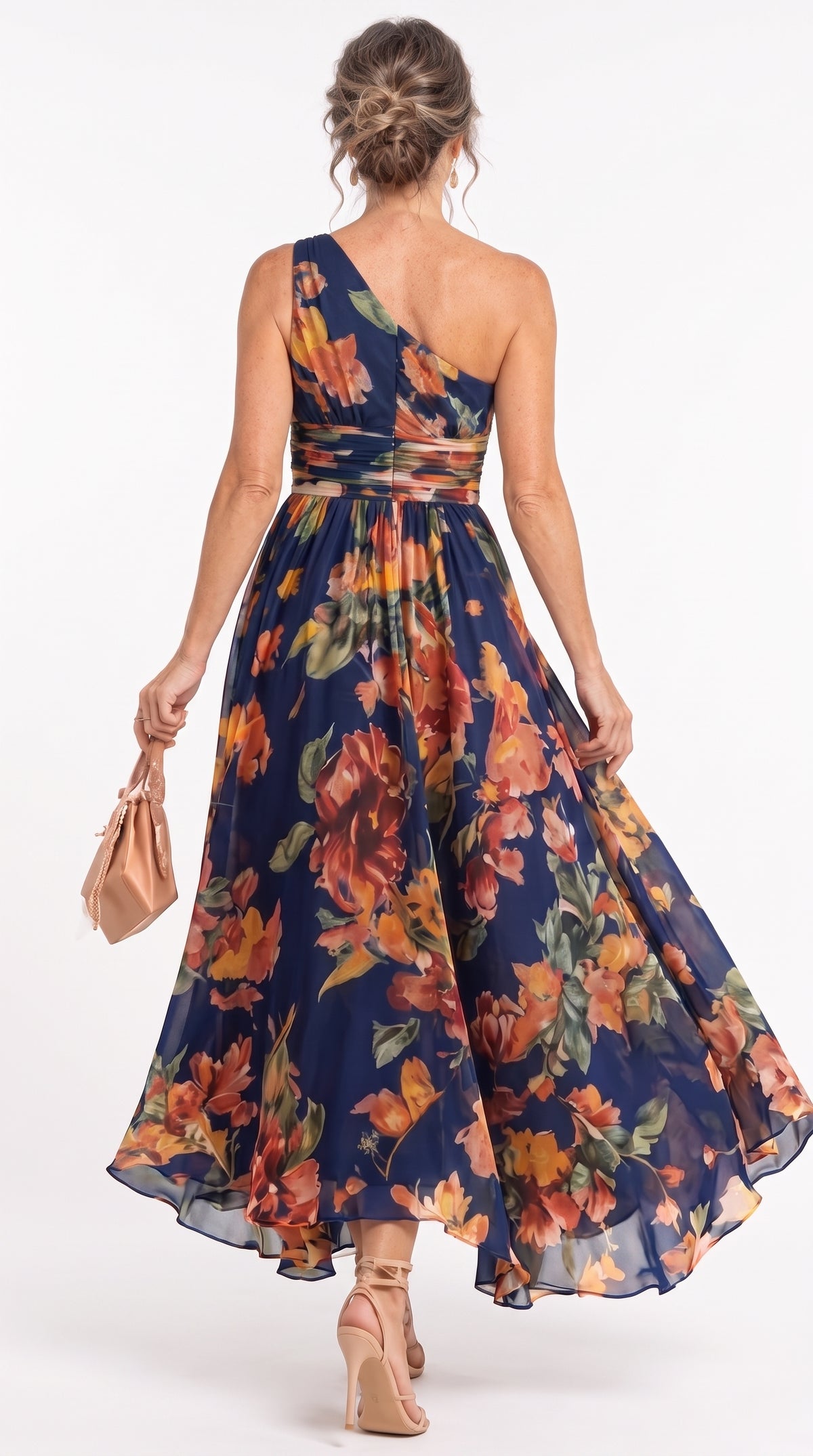 Aurora | Vestido Floral Asimétrico