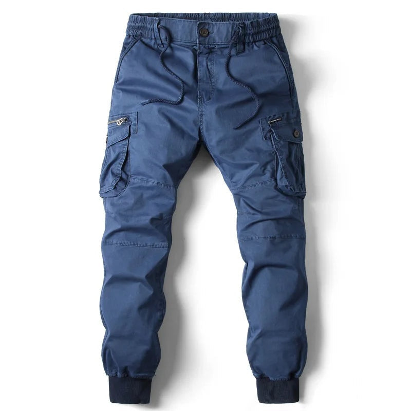 Darío | Pantalones Cargo Jogger Hombre Bolsillos Laterales Cintura Elástica