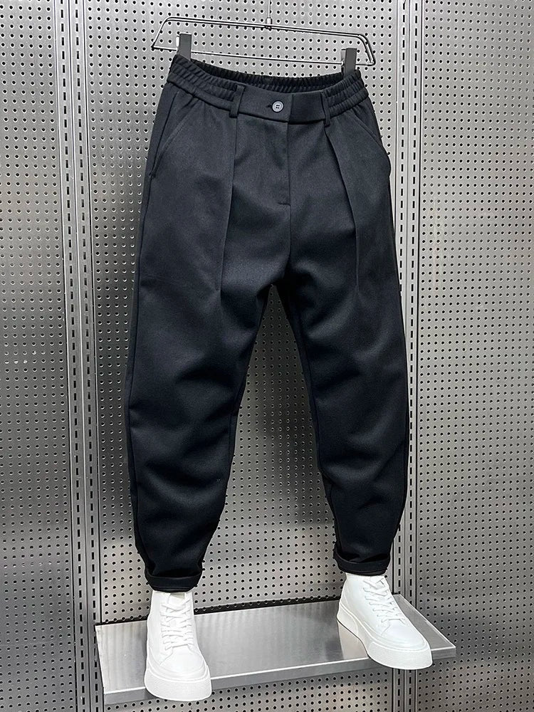 Felipe | Pantalón de Pinzas Hombre Corte Cropped Pinzas Dobles