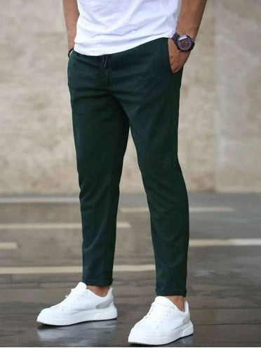 Iker | Pantalón Chándal de Algodón Hombre Corte Slim