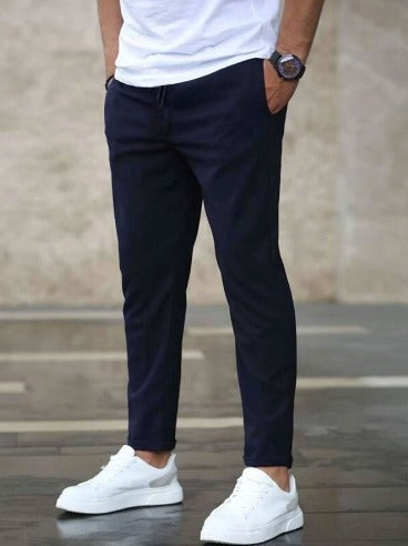 Iker | Pantalón Chándal de Algodón Hombre Corte Slim