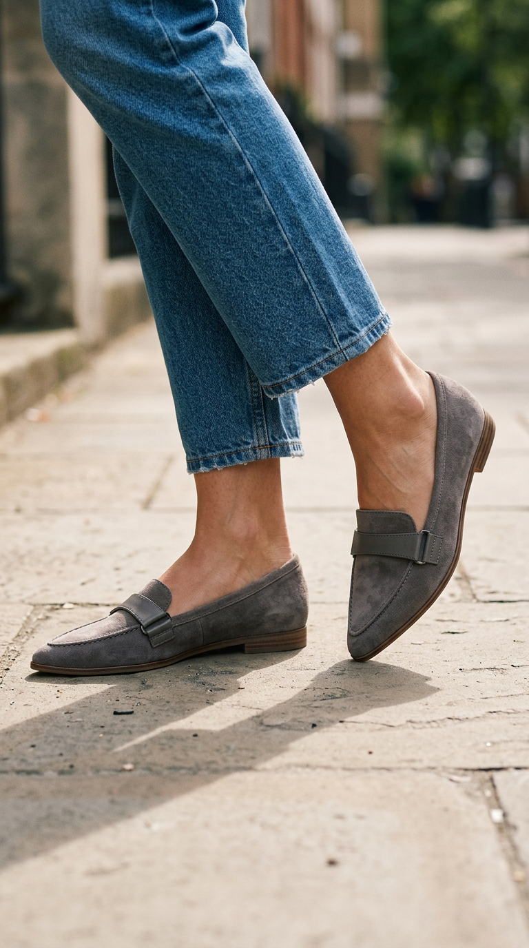 Teresa | Mocasines Planos de Punta Fina con Pala Ancha