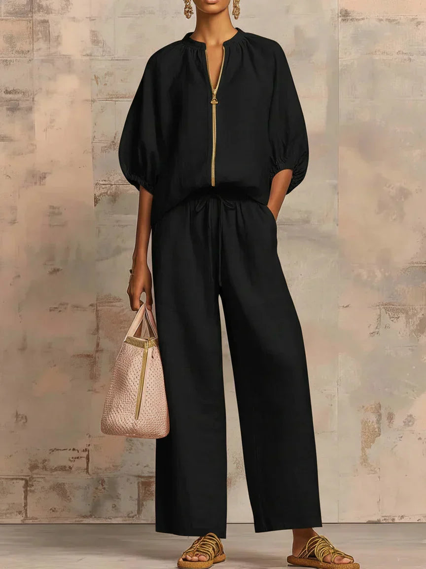 Alba | Conjunto Casual con Cremallera