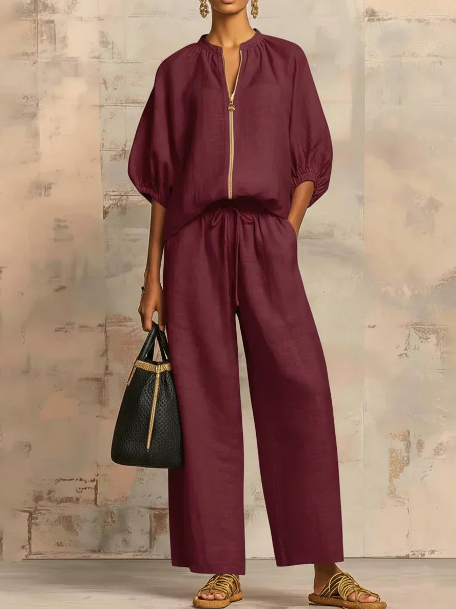 Alba | Conjunto Casual con Cremallera