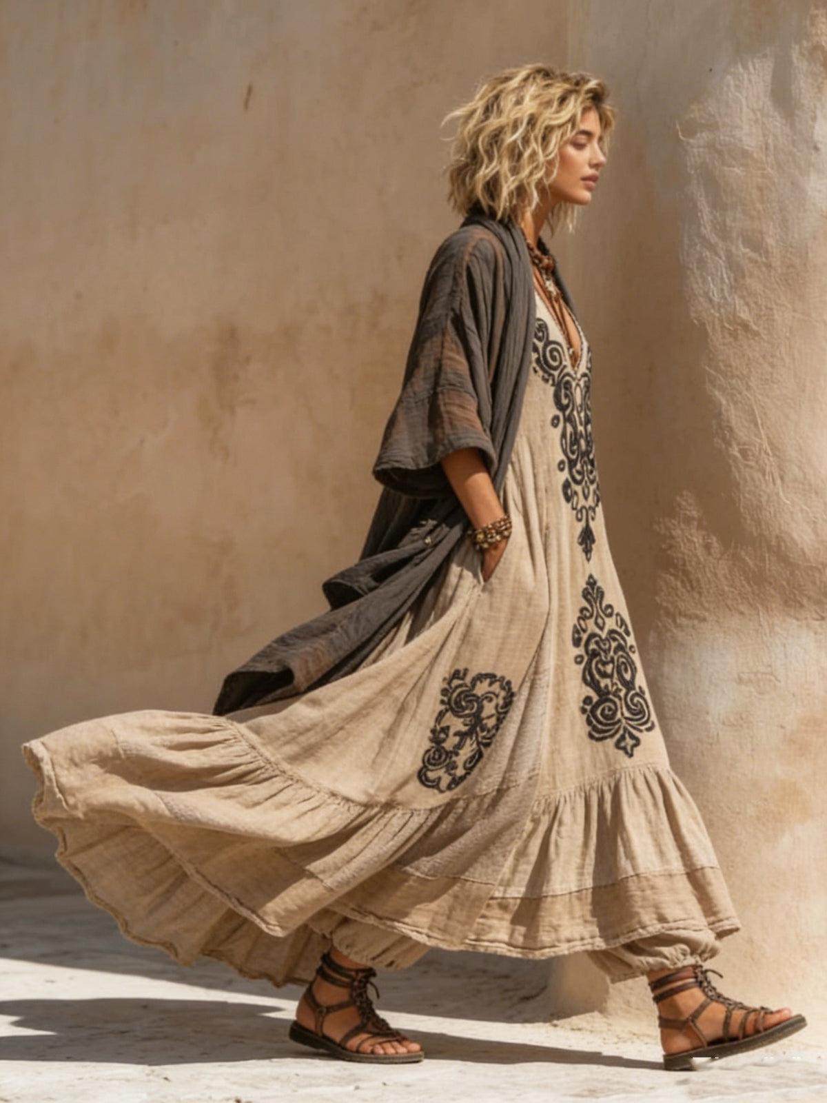 Matilde | Conjunto Bohemio con Kimono
