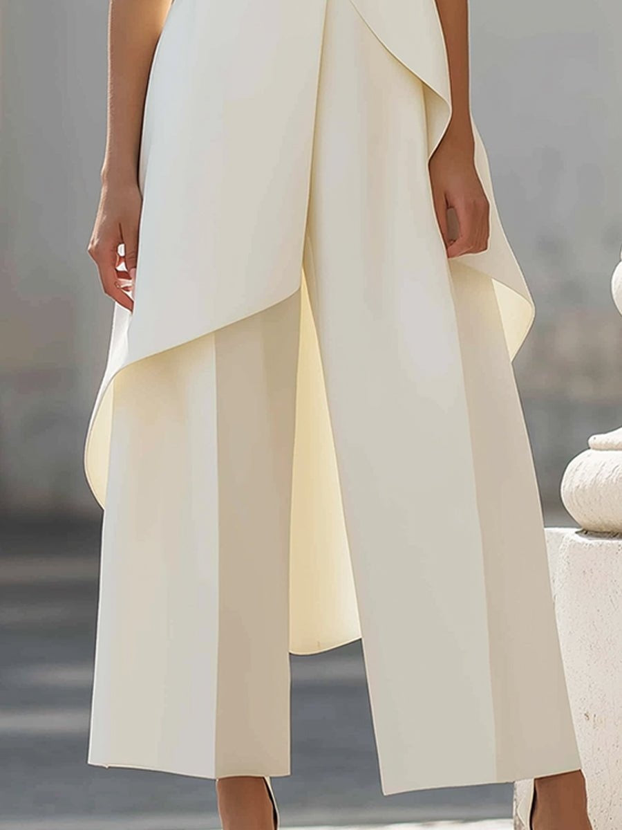 Wanda | Conjunto Elegante de Cuello Alto Asimétrico Mujer