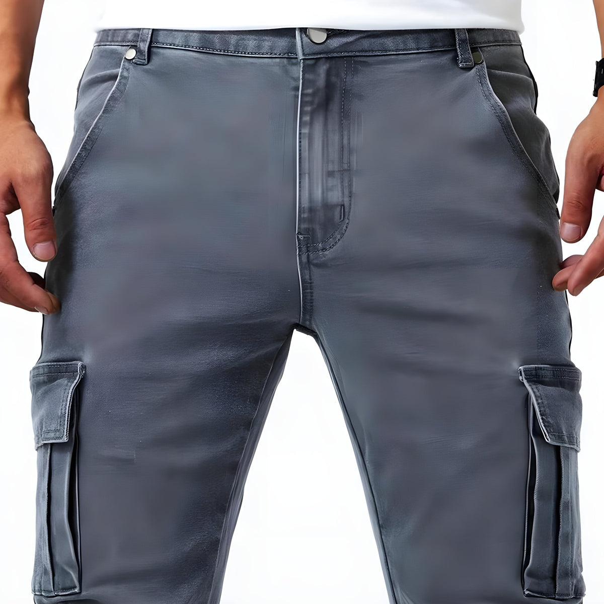 Pol | Cargo Pants Slim Hombre Multibolsillos