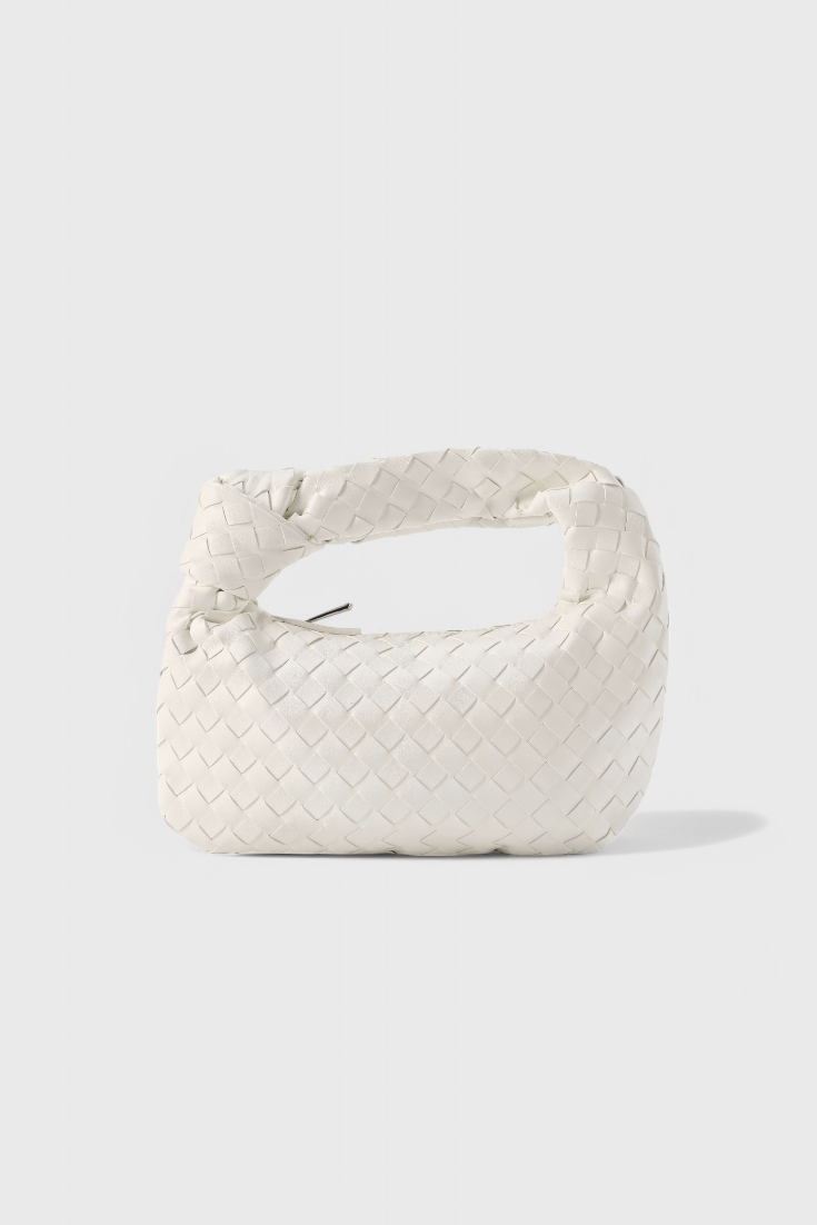 Sage Bolso Satchel Mini Woven