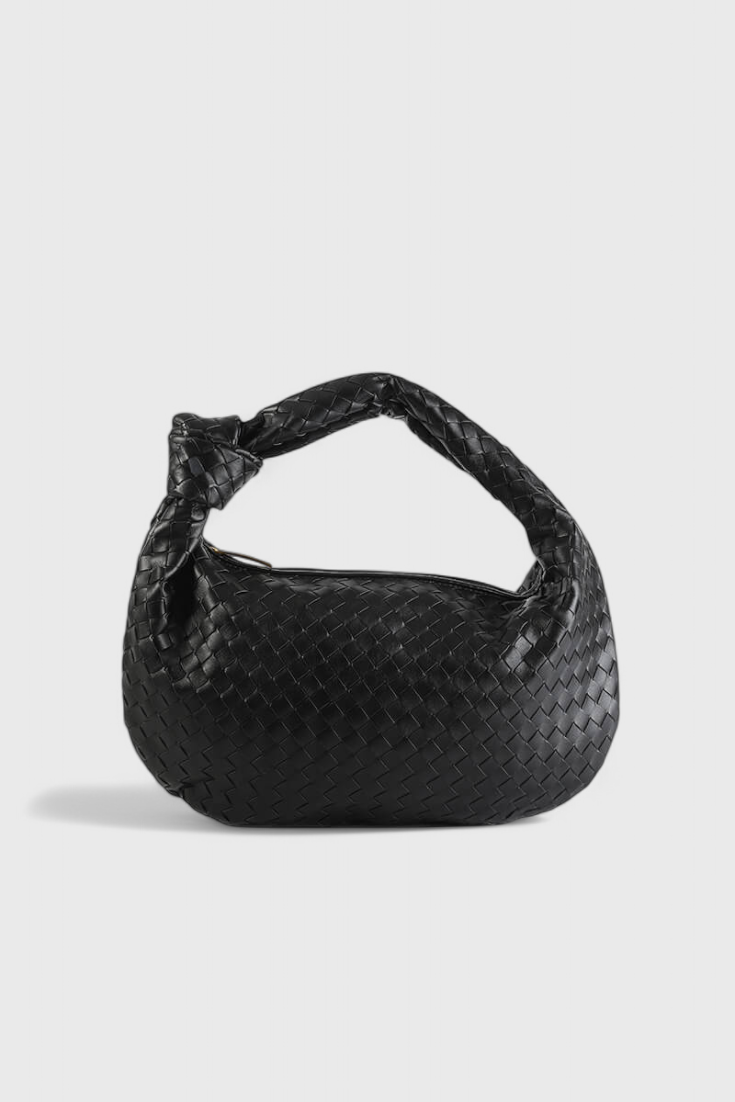Sage Bolso de Hombro Mediano Tejido